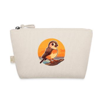 Moineau drôle de dessin animé kawaii plage Illustration - Trousse biologique - nature - Devant