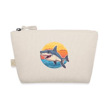 Requin drôle de dessin animé kawaii plage illustration - Trousse biologique - nature - Devant