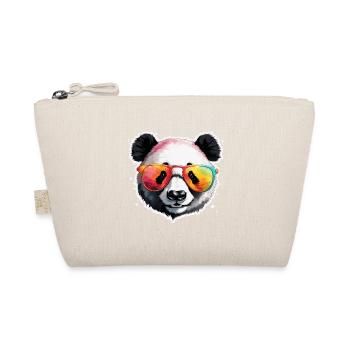 Panda / Tier / Zoo / Bambus / Wild / Kindlich - Bio-Täschchen - Natur - Vorne