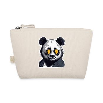 Panda / Tier / Zoo / Bambus / Wild / Kindlich - Bio-Täschchen - Natur - Vorne