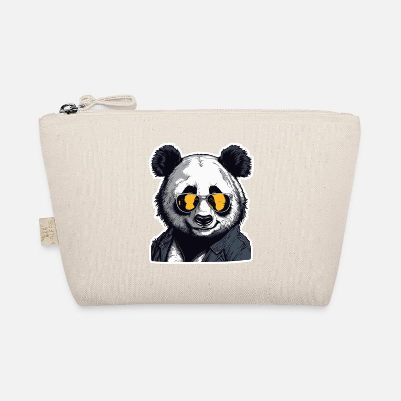 Panda / Tier / Zoo / Bambus / Wild / Kindlich Bio-Täschchen