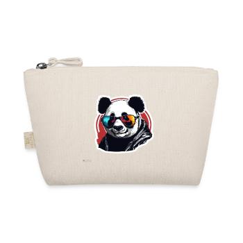 Panda / Tier / Zoo / Bambus / Wild / Kindlich - Bio-Täschchen - Natur - Vorne