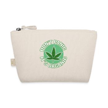 Hemp Grass Cannabis Hemp Leaf Saying Motif - Organic Pouch - nature - Front