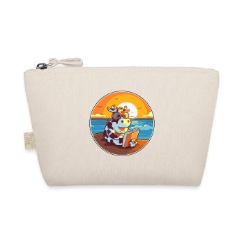 Vache Mignonne Dessin Animé Drôle Kawaii Livre Plage - Trousse biologique - nature - Devant