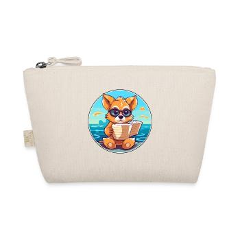 Chien Mignon Drôle Dessin Animé Kawaii Livre Plage - Trousse biologique - nature - Devant