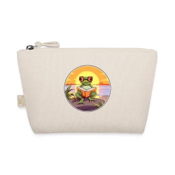 Grenouille Mignonne Dessin Animé Drôle Kawaii Livre Plage - Trousse biologique - nature - Devant