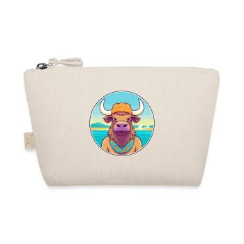 Buffalo Watercolor Cartoon Kawaii Clipart Animal - Organic Pouch - nature - Front