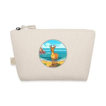 Deer Watercolor Cartoon Kawaii Clipart Animal - Organic Pouch - nature - Front