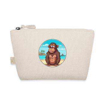 Baboon Watercolor Cartoon Kawaii Clipart Animal - Organic Pouch - nature - Front