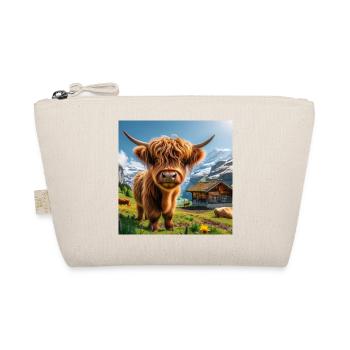 Highland cow, looking even cuter and sweeter - Organic Pouch - nature - Front