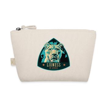 Portrait de lionne – Illustration puissante - Trousse biologique - nature - Devant