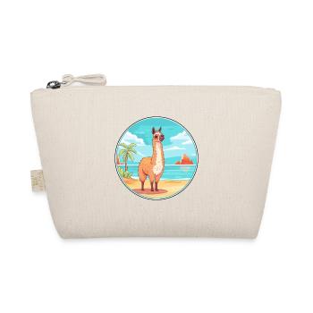 Llama Watercolor Cartoon Kawaii Clipart Animal - Organic Pouch - nature - Front