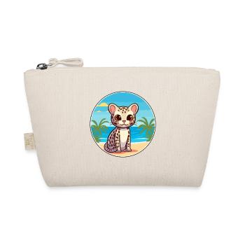 Ozelot Aquarell Cartoon Kawaii Clipart Tier - Bio-Täschchen - Natur - Vorne