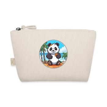 Panda Aquarell Karikatur Kawaii Clipart Tier - Bio-Täschchen - Natur - Vorne