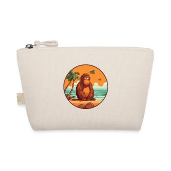 Orangutan Watercolor Cartoon Kawaii Clipart Animal - Organic Pouch - nature - Front