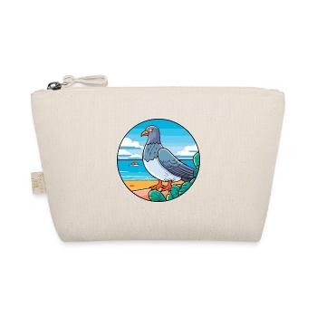 Pigeon Watercolor Cartoon Kawaii Clipart Animal - Organic Pouch - nature - Front