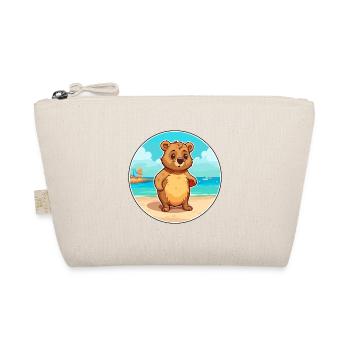 Quokka Watercolor Cartoon Kawaii Clipart Animal - Organic Pouch - nature - Front