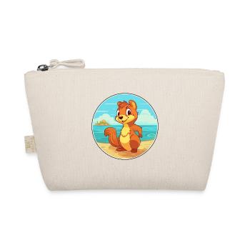 Eichhörnchen Aquarell Cartoon Kawaii Clipart Tier - Bio-Täschchen - Natur - Vorne