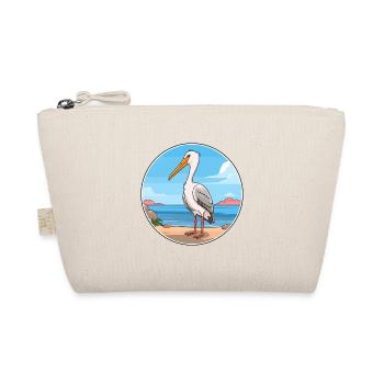 Storch Aquarell Karikatur Kawaii Clipart Tier - Bio-Täschchen - Natur - Vorne