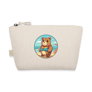 Bear Watercolor Cartoon Kawaii Clipart Animal - Organic Pouch - nature - Front