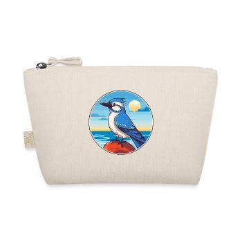 Blue Jay Watercolor Cartoon Kawaii Clipart Animal - Organic Pouch - nature - Front