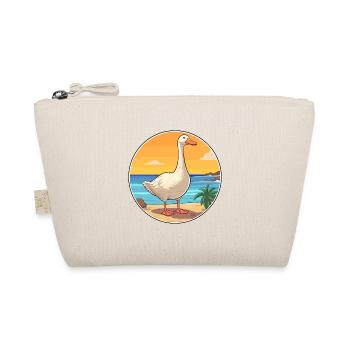 Goose Watercolor Cartoon Kawaii Clipart Animal - Organic Pouch - nature - Front
