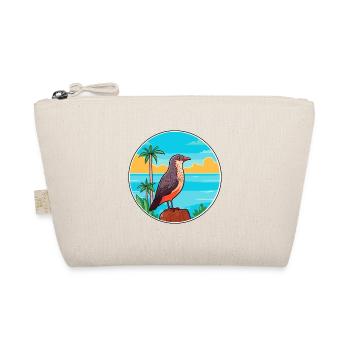 Cuckoo Watercolor Cartoon Kawaii Clipart Animal - Organic Pouch - nature - Front