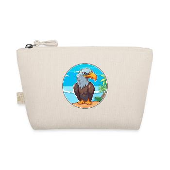 Eagle Watercolor Cartoon Kawaii Clipart Animal - Organic Pouch - nature - Front