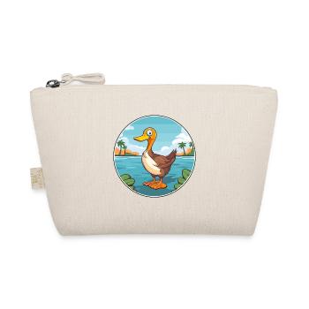 Duck Watercolor Cartoon Kawaii Clipart Animal - Organic Pouch - nature - Front