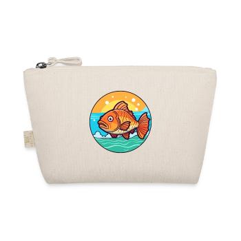 Fish Watercolor Cartoon Kawaii Clipart Animal - Organic Pouch - nature - Front