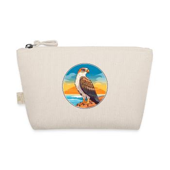Hawk Watercolor Cartoon Kawaii Clipart Animal - Organic Pouch - nature - Front