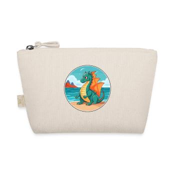 Dragon Watercolor Cartoon Kawaii Clipart Animal - Organic Pouch - nature - Front