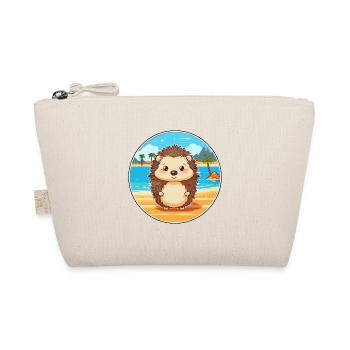 Hedgehog Watercolor Cartoon Kawaii Clipart Animal - Organic Pouch - nature - Front