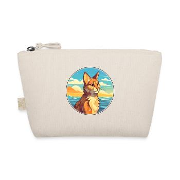 Lynx Watercolor Cartoon Kawaii Clipart Animal - Organic Pouch - nature - Front