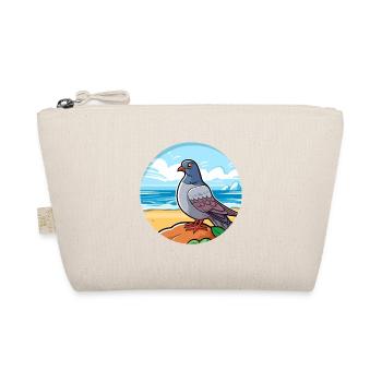 Pigeon Watercolor Cartoon Kawaii Clipart Animal - Organic Pouch - nature - Front