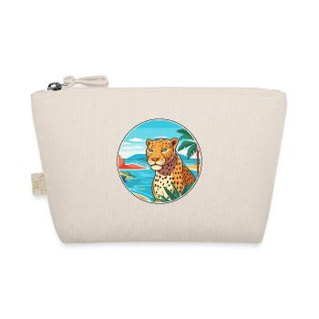 Jaguar Watercolor Cartoon Kawaii Clipart Animal - Organic Pouch - nature - Front