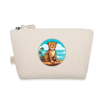 Leopard Watercolor Cartoon Kawaii Clipart Animal - Organic Pouch - nature - Front