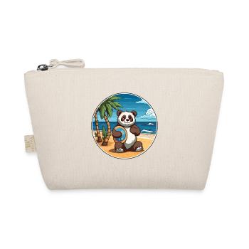 Panda Aquarell Karikatur Kawaii Clipart Tier - Bio-Täschchen - Natur - Vorne