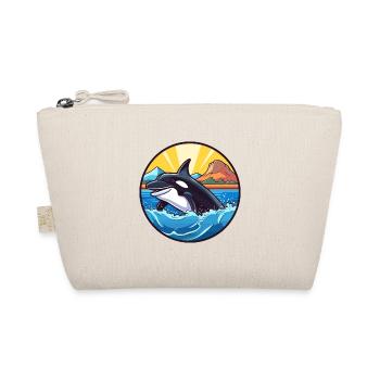 Orca Watercolor Cartoon Kawaii Clipart Animal - Organic Pouch - nature - Front