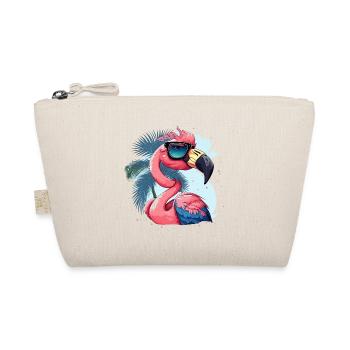 Flamingo Diva - Bio-Täschchen - Natur - Vorne