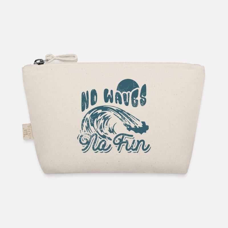 No Waves No Fun - Surfeur - Cadeau Trousse biologique