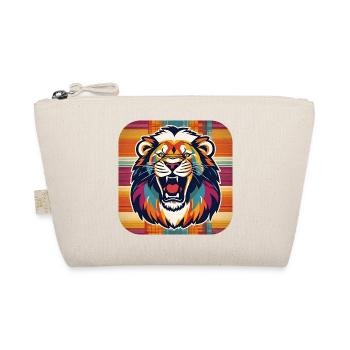 Lion rugissant dans un style rétro - Trousse biologique - nature - Devant