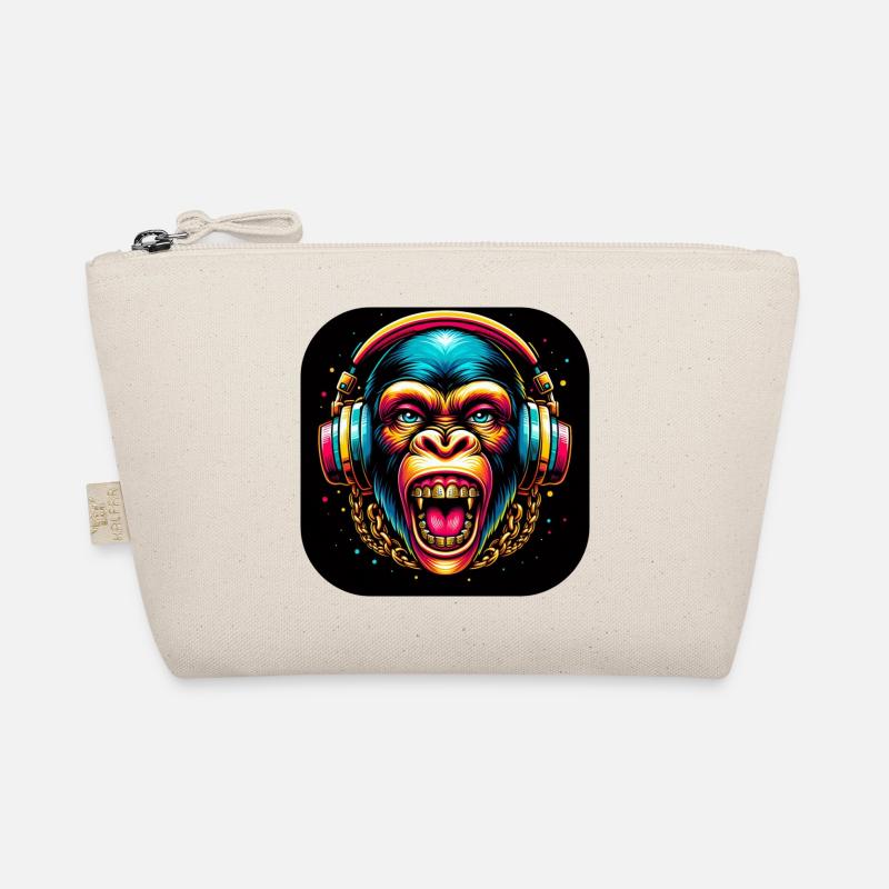 Monkey Teeth Headphones Organic Pouch