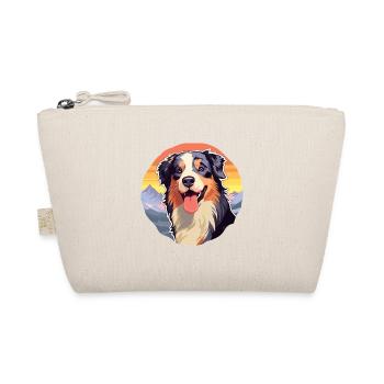 Australian Shepherd Dog Breed Cartoon Kawaii Water - Organic Pouch - nature - Front