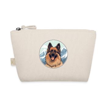 Belgian Shepherd Dog Breed Cartoon Kawaii Watercol - Organic Pouch - nature - Front