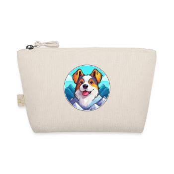 Billy Dog Breed Cartoon Kawaii Watercolor - Organic Pouch - nature - Front
