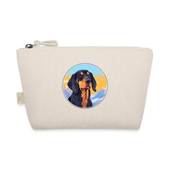 Noir et Tan Coonhound chien race Cartoon Kawaii W - Trousse biologique - nature - Devant