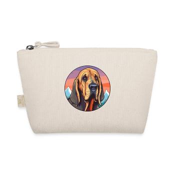 Bluthund Hunderasse Cartoon Kawaii Aquarell - Bio-Täschchen - Natur - Vorne