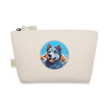 Bleu De Gascogne Dog Breed Cartoon Kawaii Watercol - Organic Pouch - nature - Front