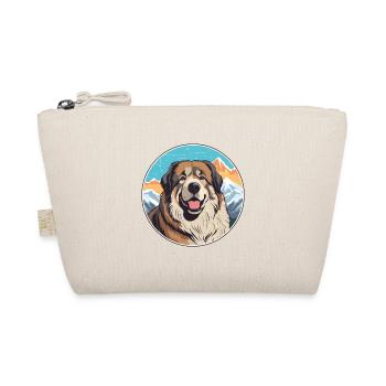 Caucasian Shepherd Dog Breed Cartoon Kawaii Waterc - Organic Pouch - nature - Front